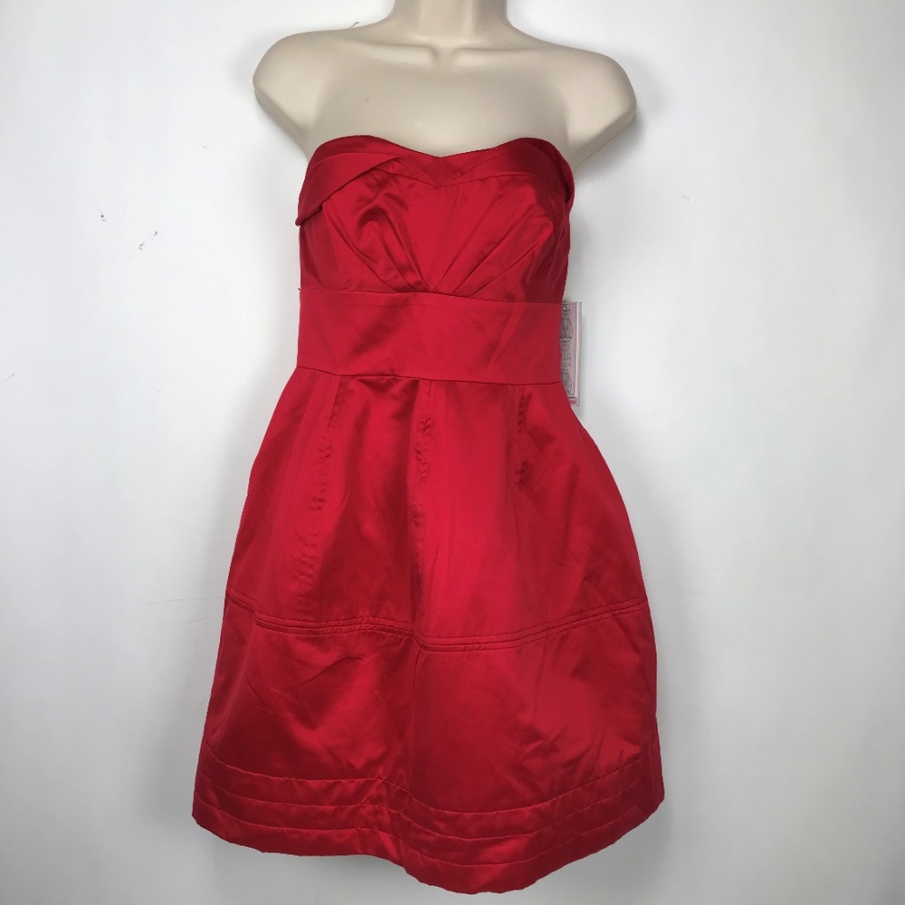 Zac Posen for Target Red Strapless Dress  9 NWT